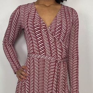 Spring Summer BR Printed Wrap Dress